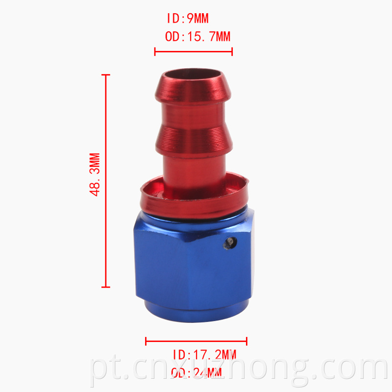 Encaixe de mangueira do resfriador de óleo RASTP AN8-180A linha de mangueira novo AN8 conector de tubulação invertido AN8 0-180